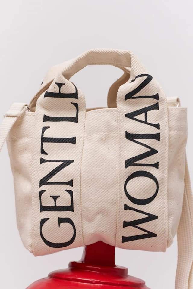 GW Logo Strap Micro Tote Bag (Cream)