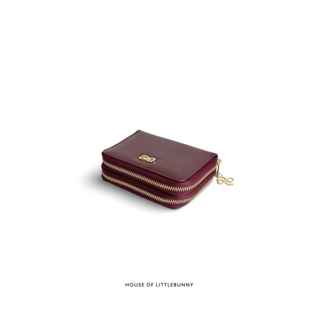 Double Zip Wallet PU