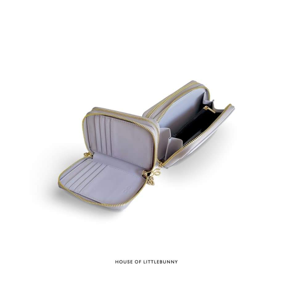 Double Zip Wallet PU