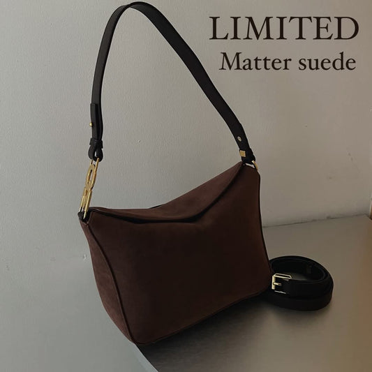 Matter Suede PU - Dark Brown