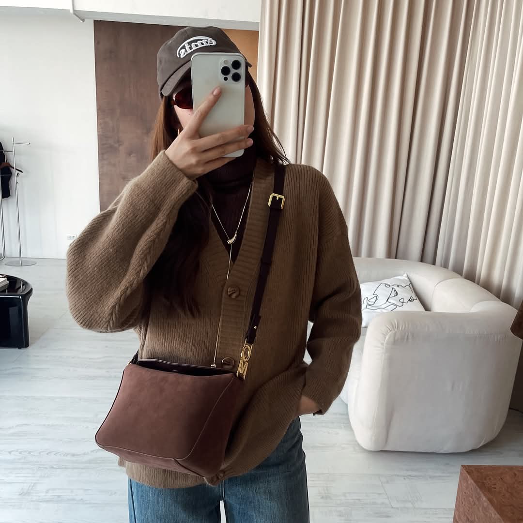Matter Suede PU - Dark Brown