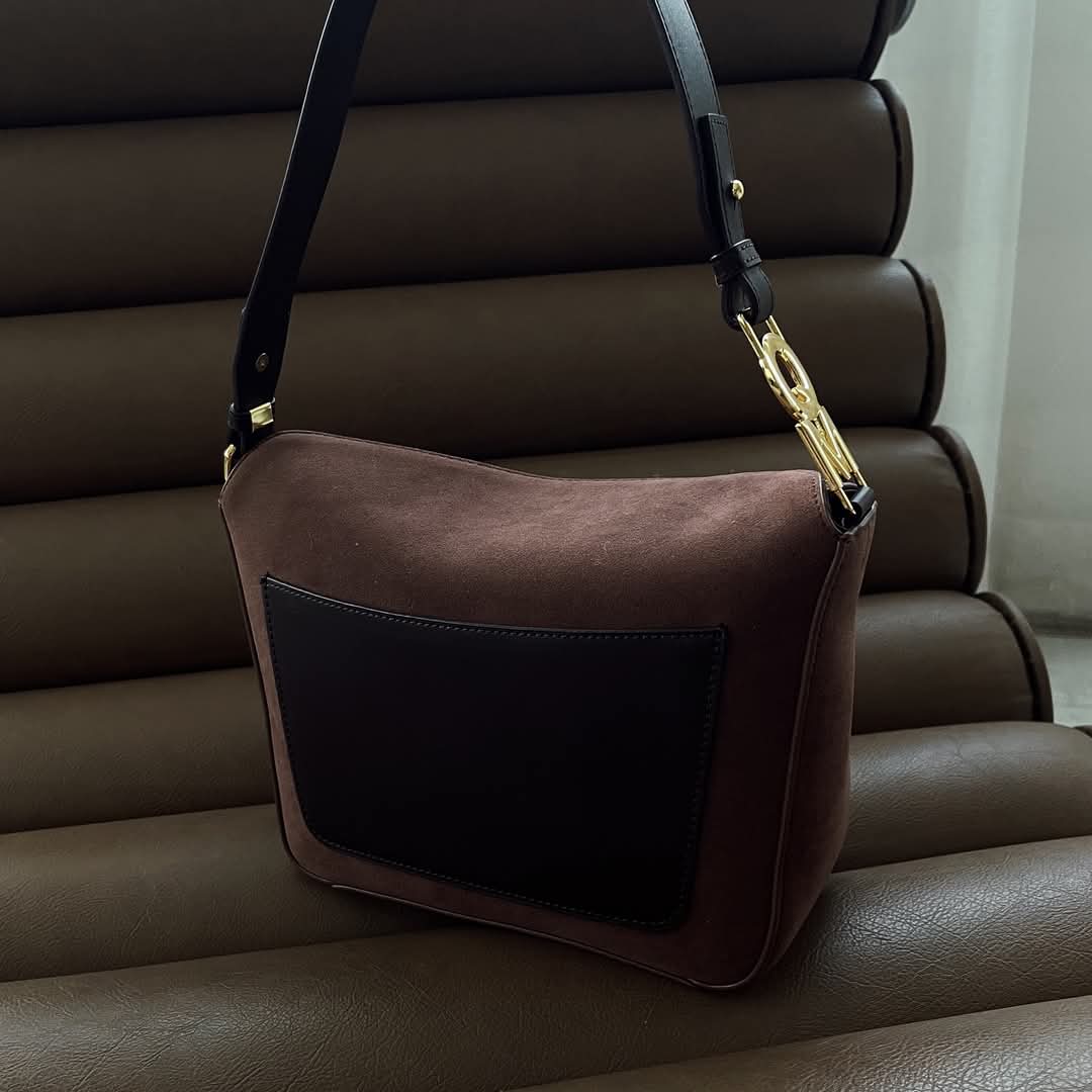 Matter Suede PU - Dark Brown
