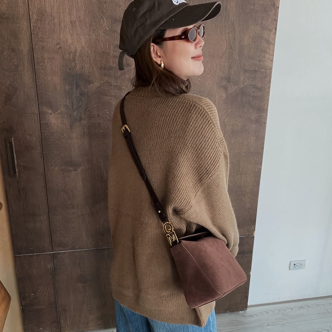 Matter Suede PU - Dark Brown