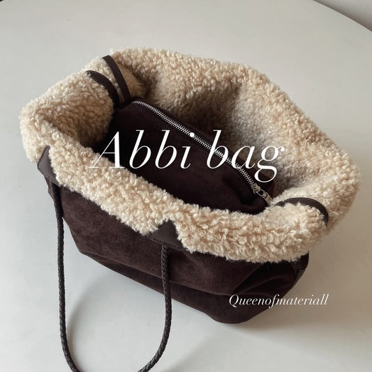 Abbi Suede PU - Dark Brown