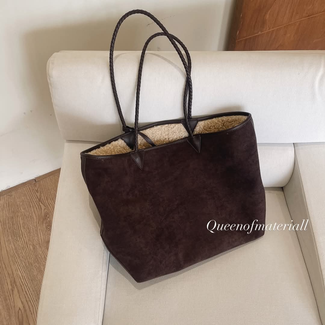 Abbi Suede PU - Dark Brown