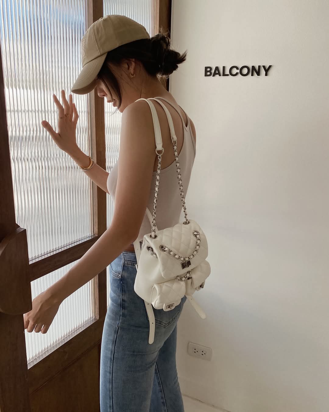 Backpack PU - White
