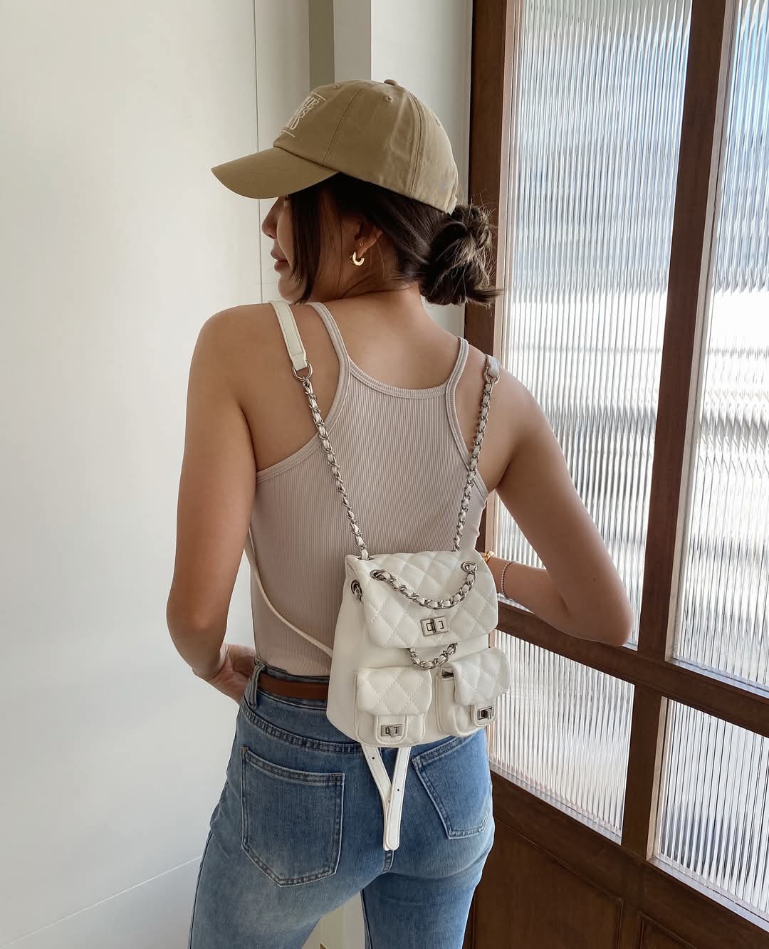 Backpack PU - White