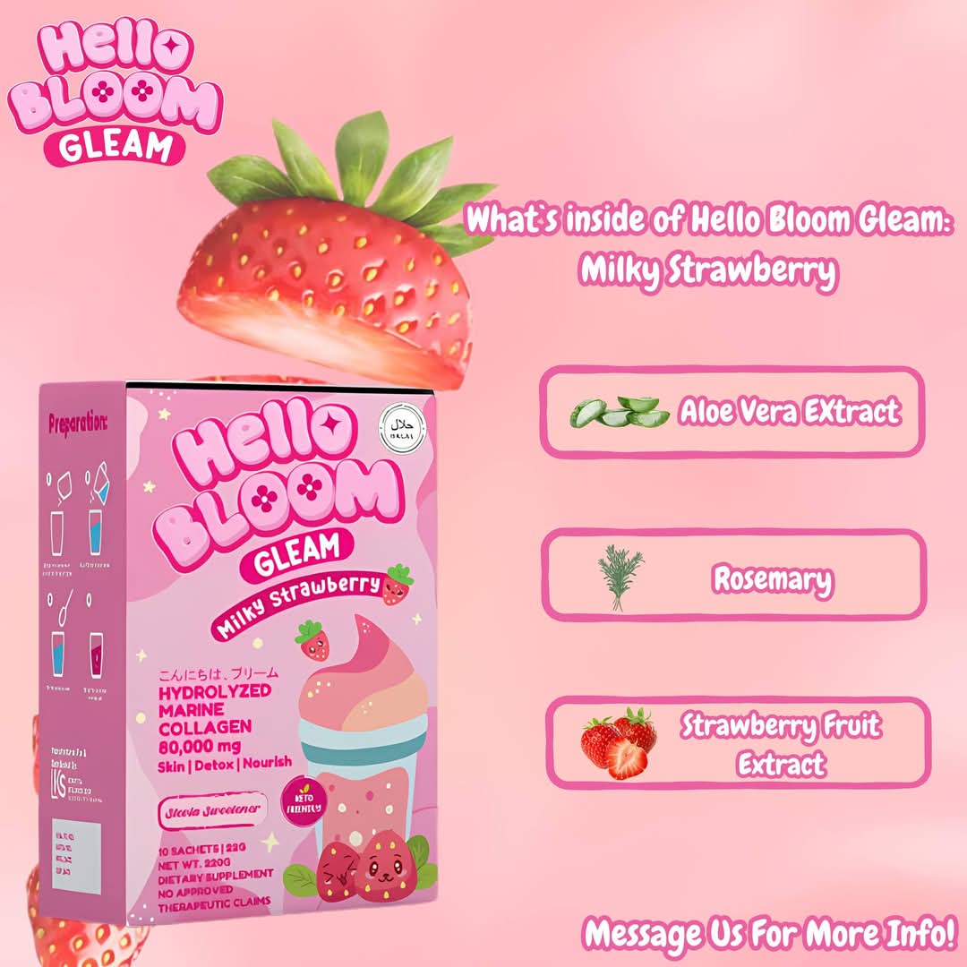 Kiray's Hello Bloom Gleam, Milky Strawberry