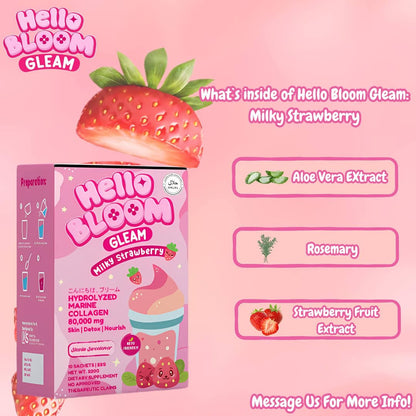 Kiray's Hello Bloom Gleam, Milky Strawberry