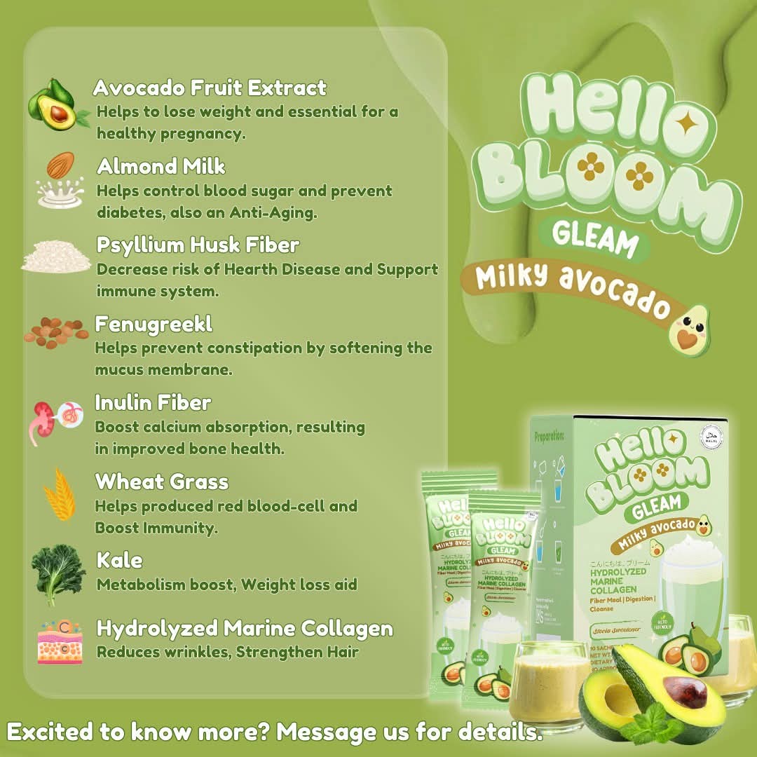 Kiray's Hello Bloom Gleam, Milky Avocado