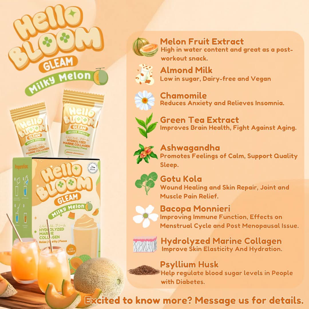 Kiray's Hello Bloom Gleam, Milky Melon