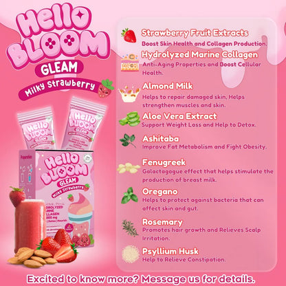 Kiray's Hello Bloom Gleam, Milky Strawberry