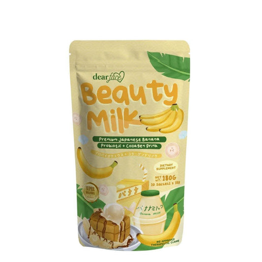 Dear Face Beauty Milk Banana Probiotic + Collagen Drink