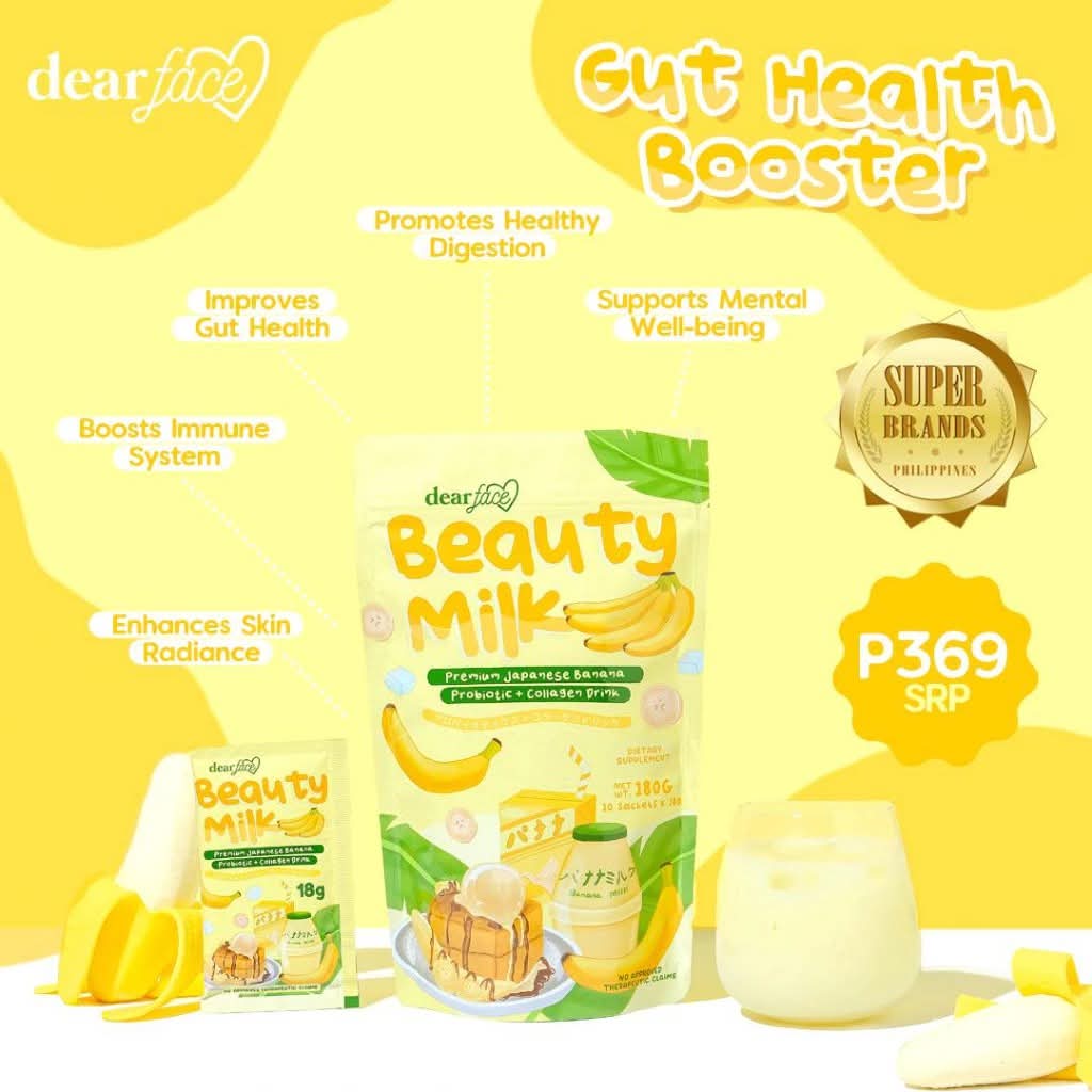 Dear Face Beauty Milk Banana Probiotic + Collagen Drink