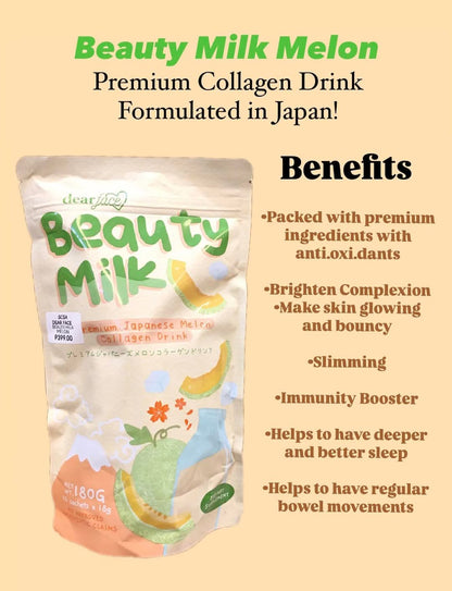 Beauty Milk Premium Japanese Mellon Collagen Drink