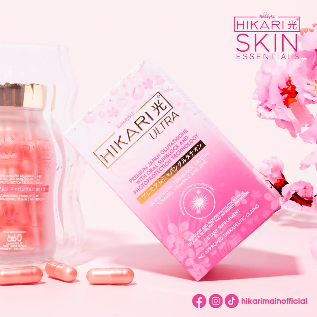 HIKARI ULTRA Premium Japan Glutathione with Oral Sunblock and Photoprotection - 60 capsules