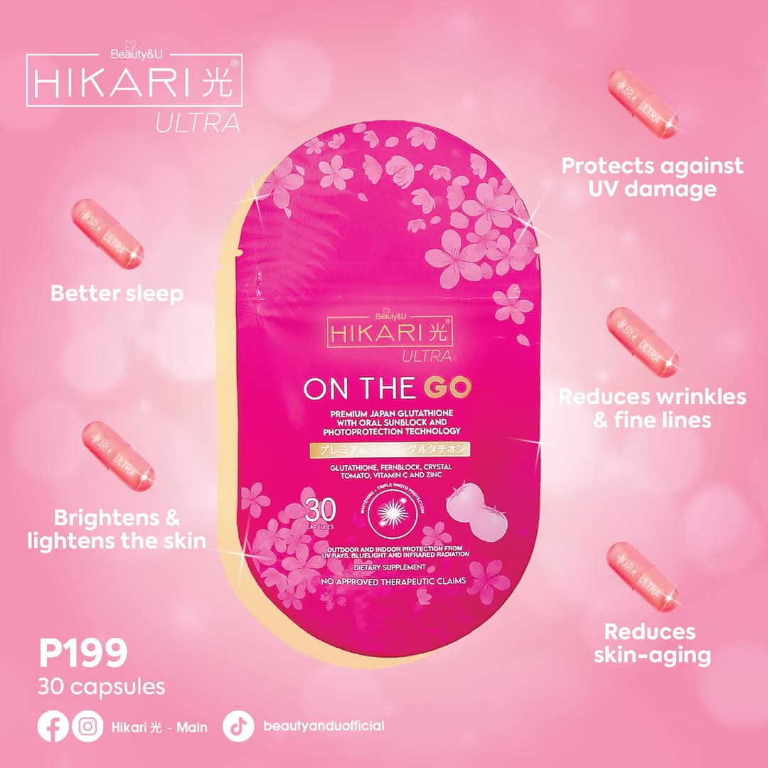 HIKARI ULTRA ON THE GO Premium Japan Glutathione - 30 capsules