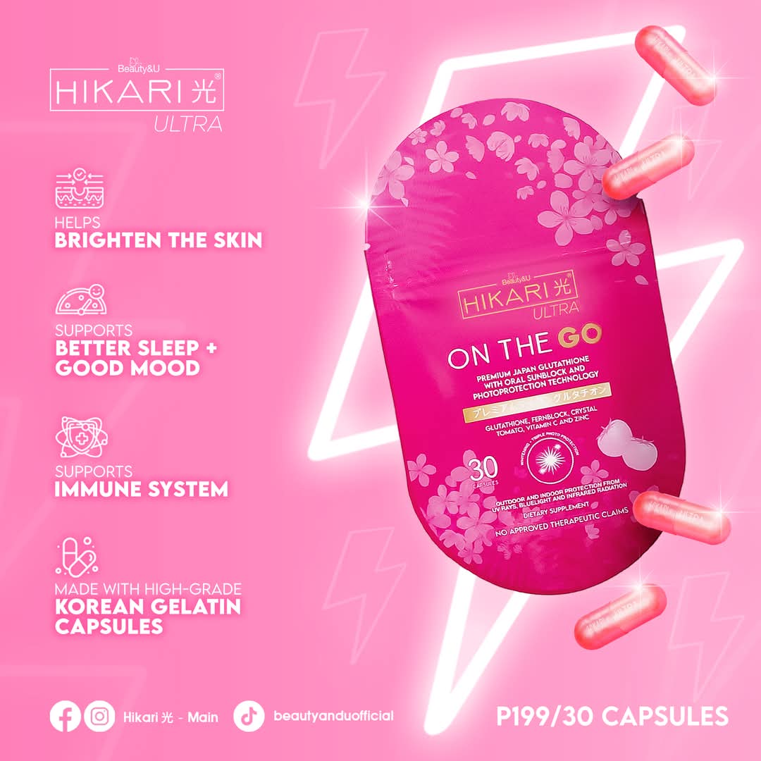 HIKARI ULTRA ON THE GO Premium Japan Glutathione - 30 capsules