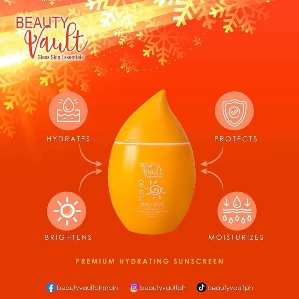 Beauty Vault Premium Hydrating Sunscreen SPF50 50g