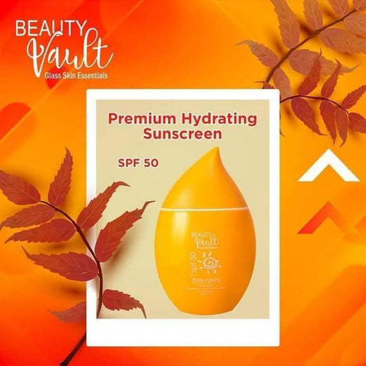 Beauty Vault Premium Hydrating Sunscreen SPF50 50g