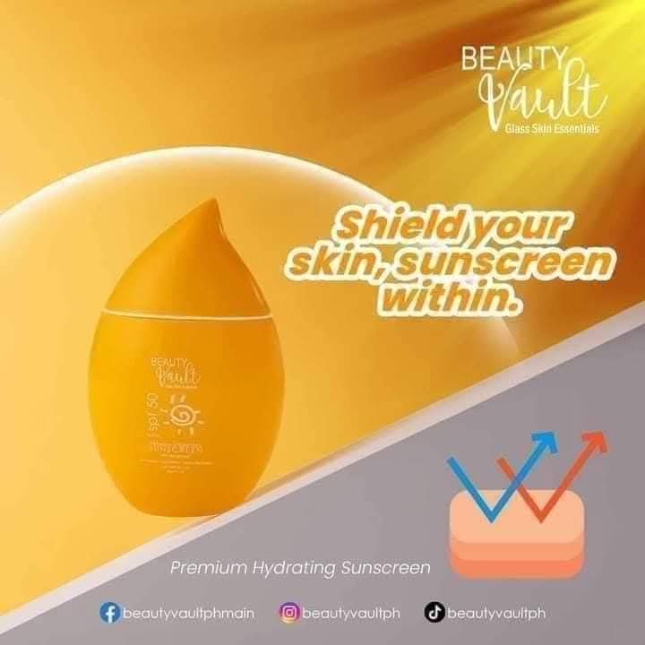 Beauty Vault Premium Hydrating Sunscreen SPF50 50g