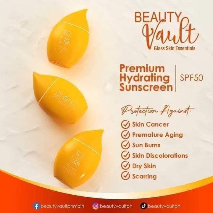 Beauty Vault Premium Hydrating Sunscreen SPF50 50g