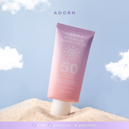 Adorn Premium Sunscreen SPF50 PA+++ 50g