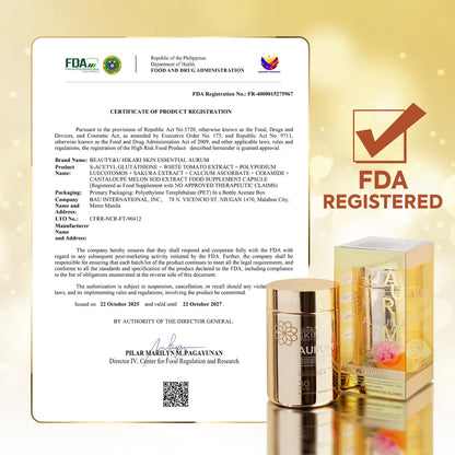 Hikari Aurum S-Acetyl Glutathione (30 Capsules)