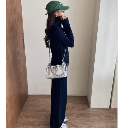 Calf Mini (Genuine Leather) - Silver