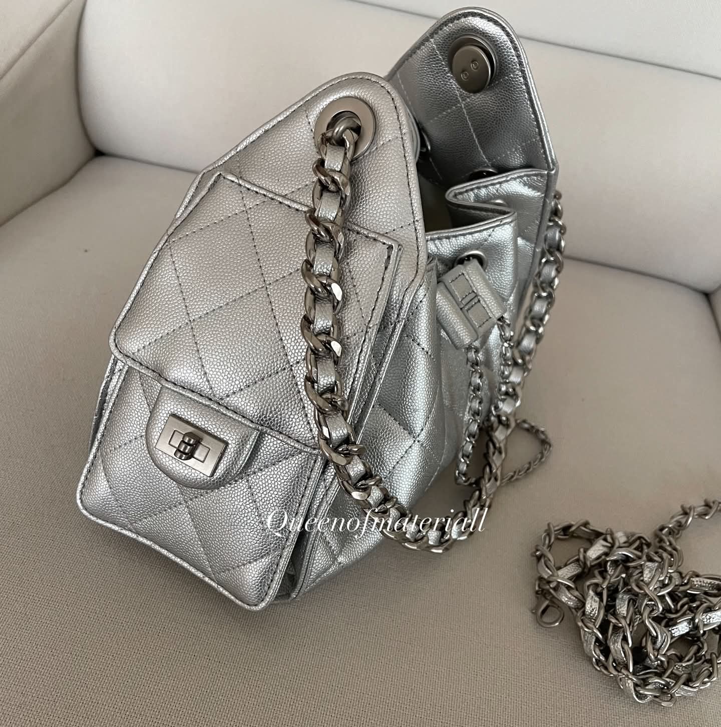 Calf Mini (Genuine Leather) - Silver