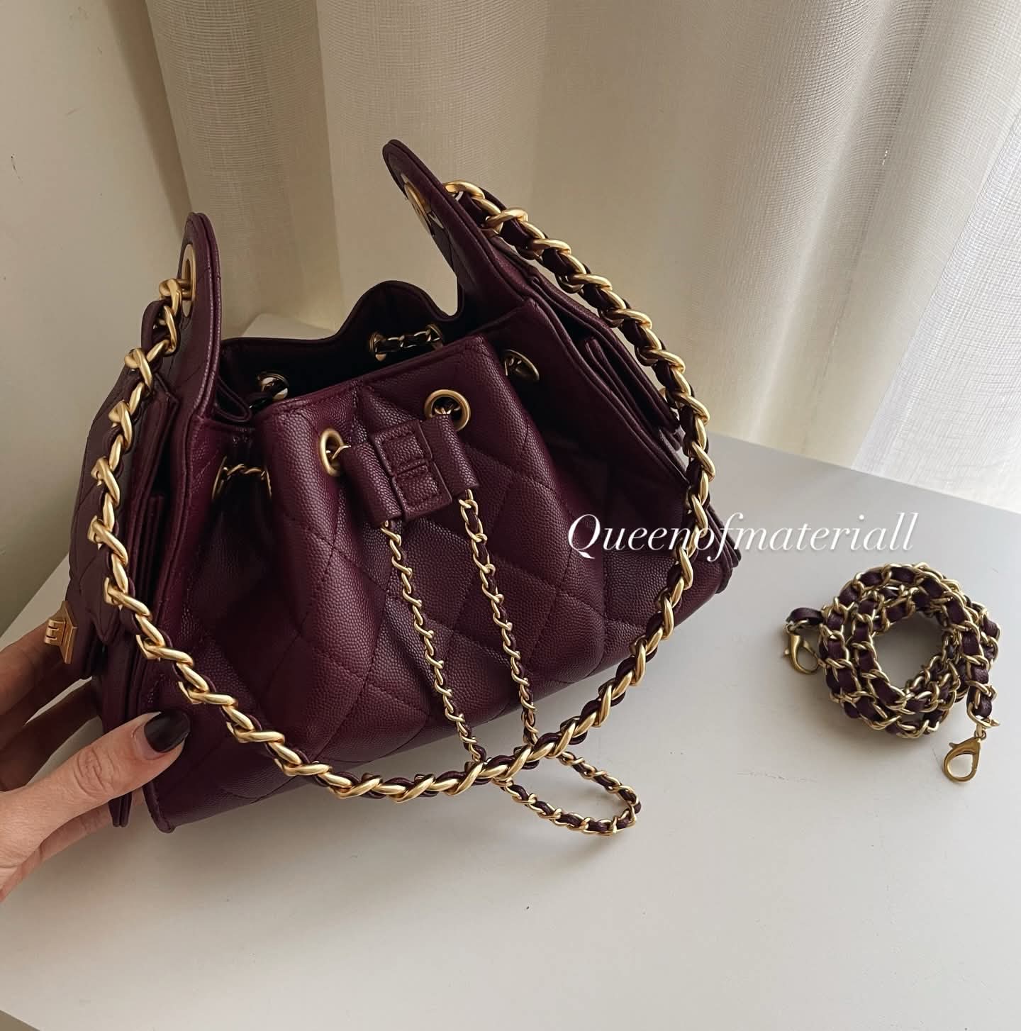 Calf Mini (Genuine Leather) - Burgundy