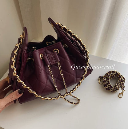 Calf Mini (Genuine Leather) - Burgundy