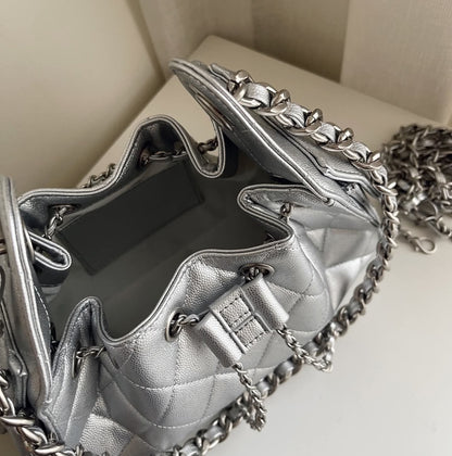 Calf Mini (Genuine Leather) - Silver