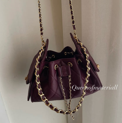 Calf Mini (Genuine Leather) - Burgundy