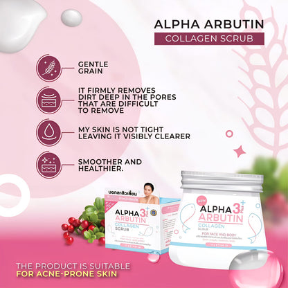 Alpha Arbutin 3 Plus Collagen Scrub 75ml
