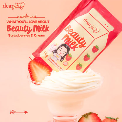 Beauty Milk Ichigo (Strawberry & Cream) Night Drink