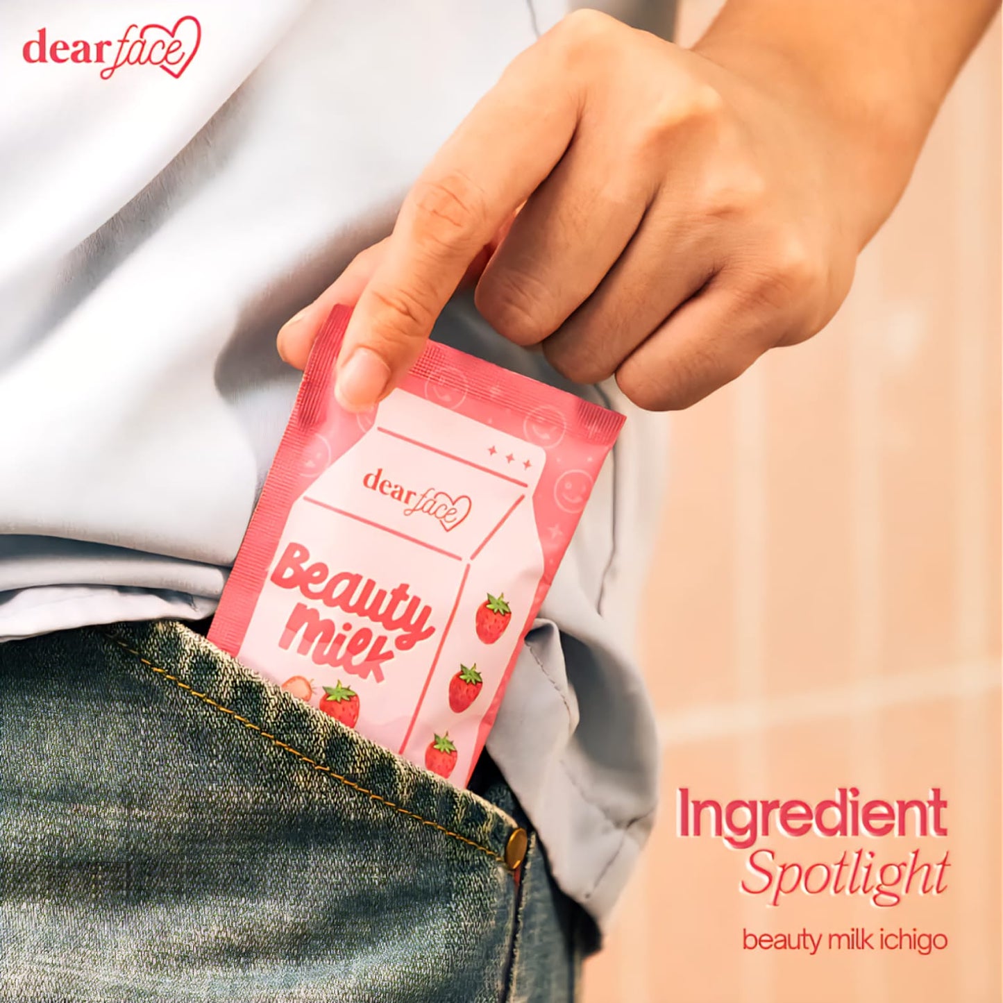 Beauty Milk Ichigo (Strawberry & Cream) Night Drink