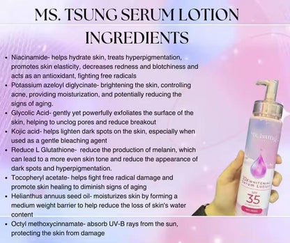 Ms Tsung 10× Whitening Serum Lotion 250ml