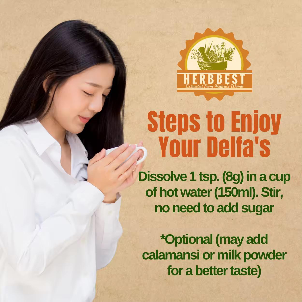 Delfa's 12 in 1 Ginger-Turmeric Herbal Powder Drink 350g