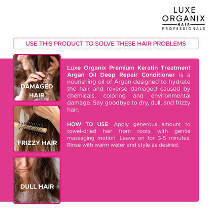 Luxe Organix Premium Keratin Treatment – Argan Oil 250ml