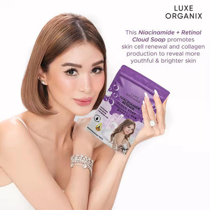 Luxe Organix Niacinamide + Retinol Cloud Soap 180g