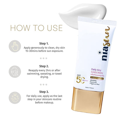 Niasun Daily Airy Sunscreen SPF50 PA+++ 50ml