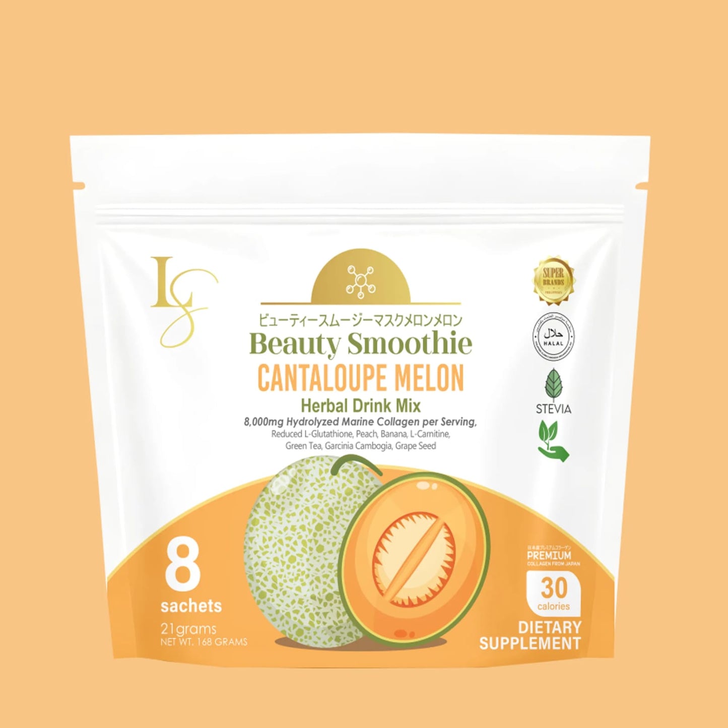 Luxe Slim Cantaloupe Melon Beauty Smoothie (8 sachets)