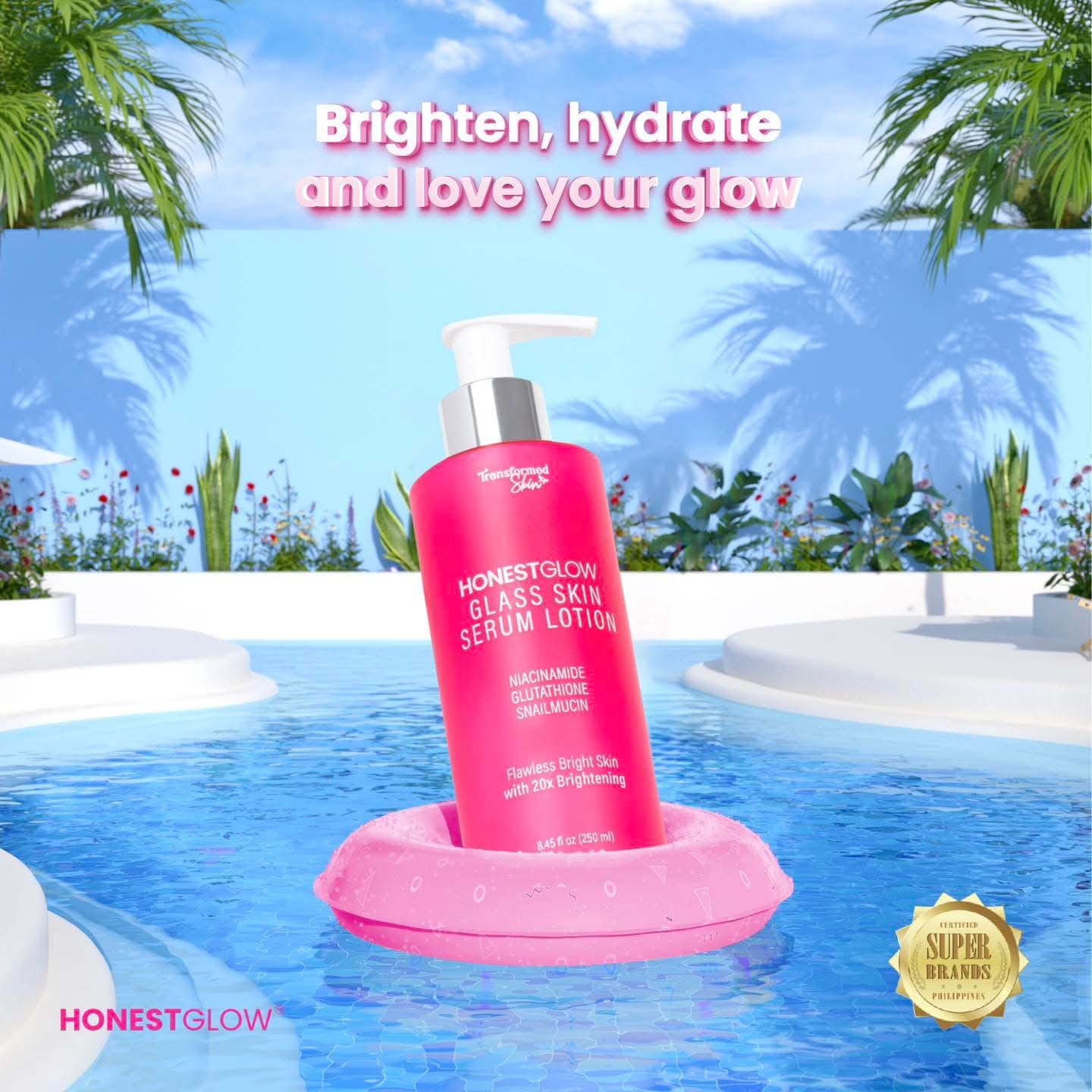 HonestGlow Transformed Skin Glass Skin Serum Lotion