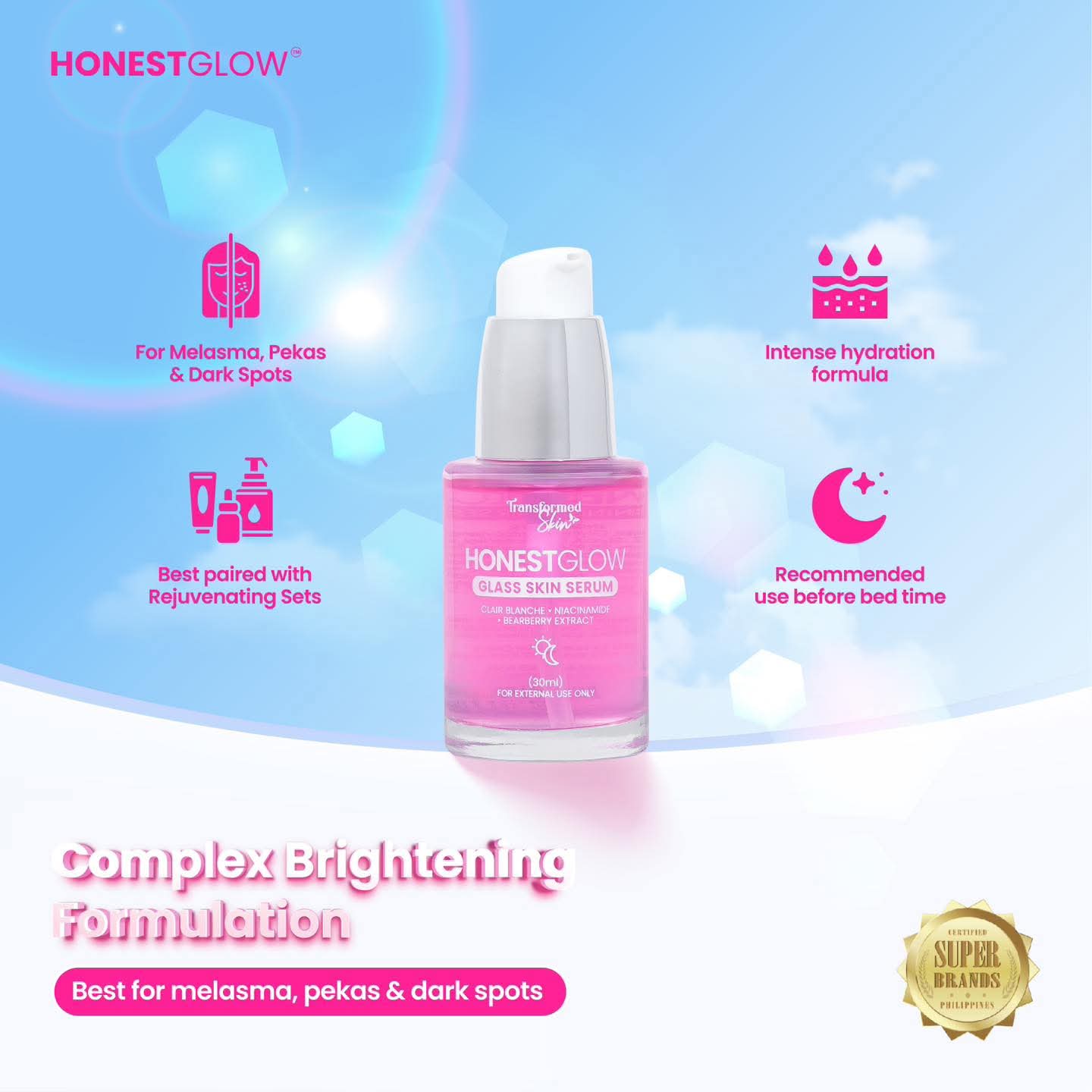 HonestGlow Transformed Skin Glass Skin Serum