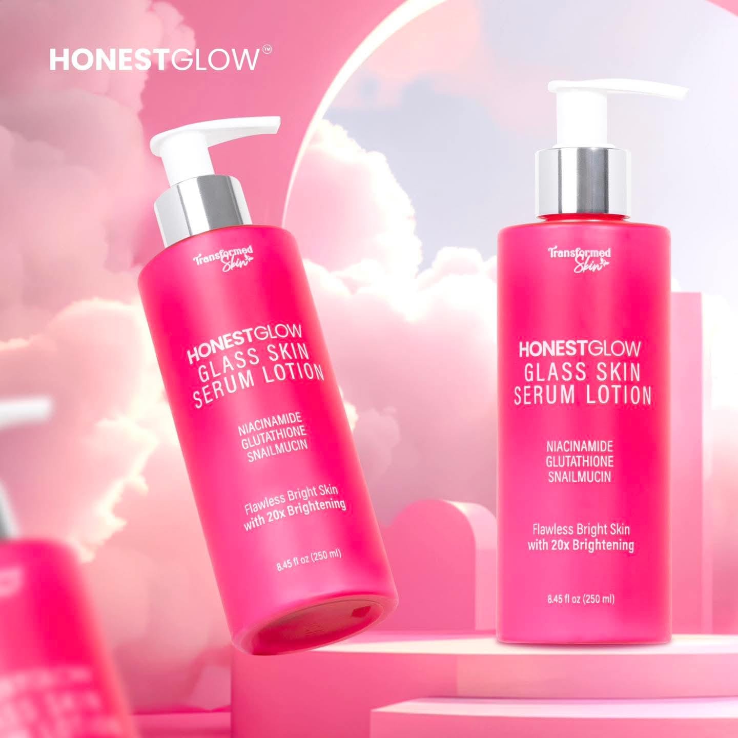 HonestGlow Transformed Skin Glass Skin Serum Lotion