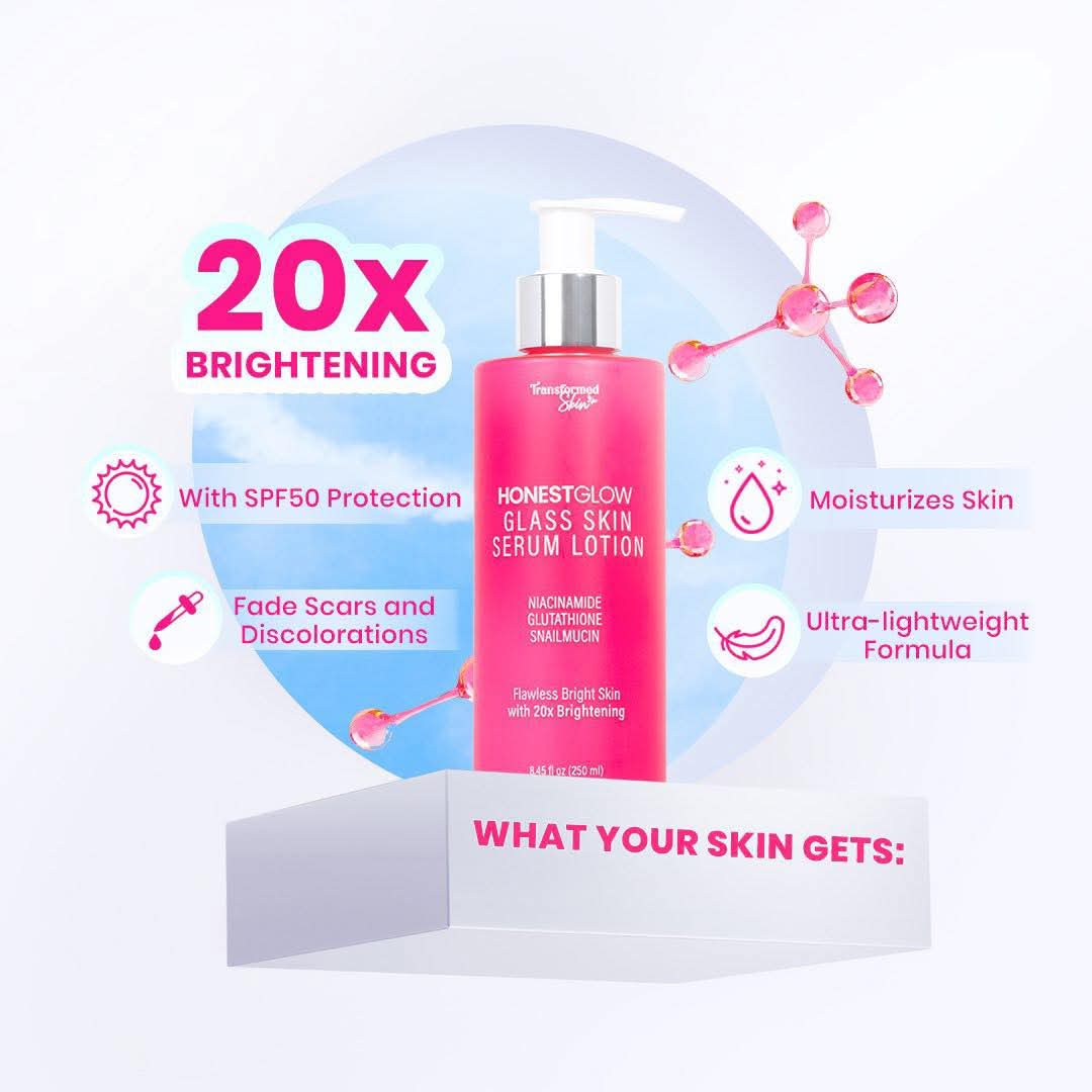 HonestGlow Transformed Skin Glass Skin Serum Lotion