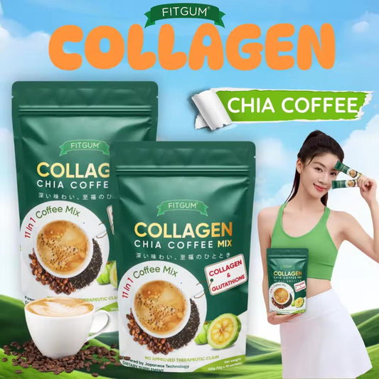 FITGUM 20X Collagen Chia Coffee