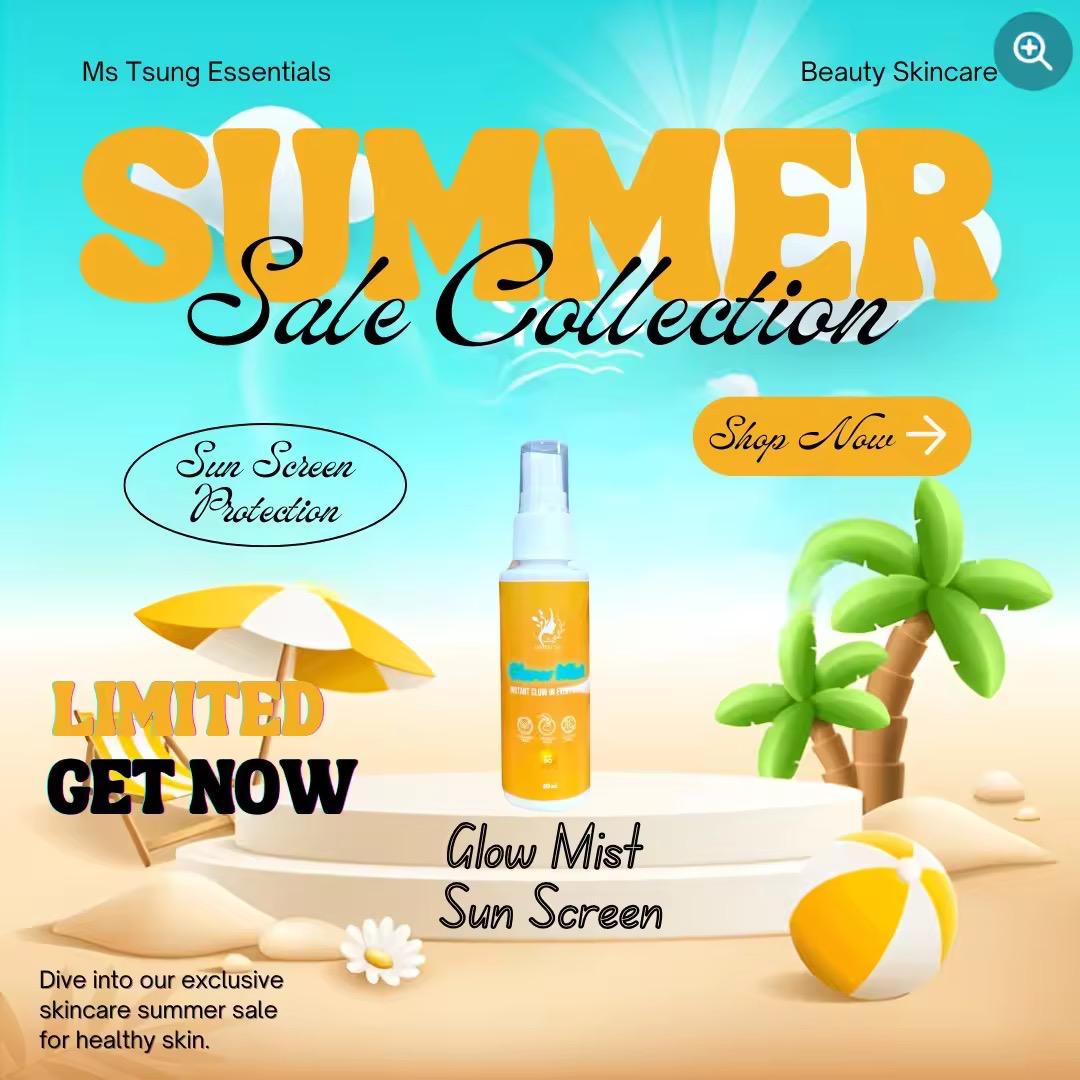 日焼け止め Ms tsung glow mist Amazon.com: 1 Bottle Ms. Tsung Essentials GLOW MIST SPF 50