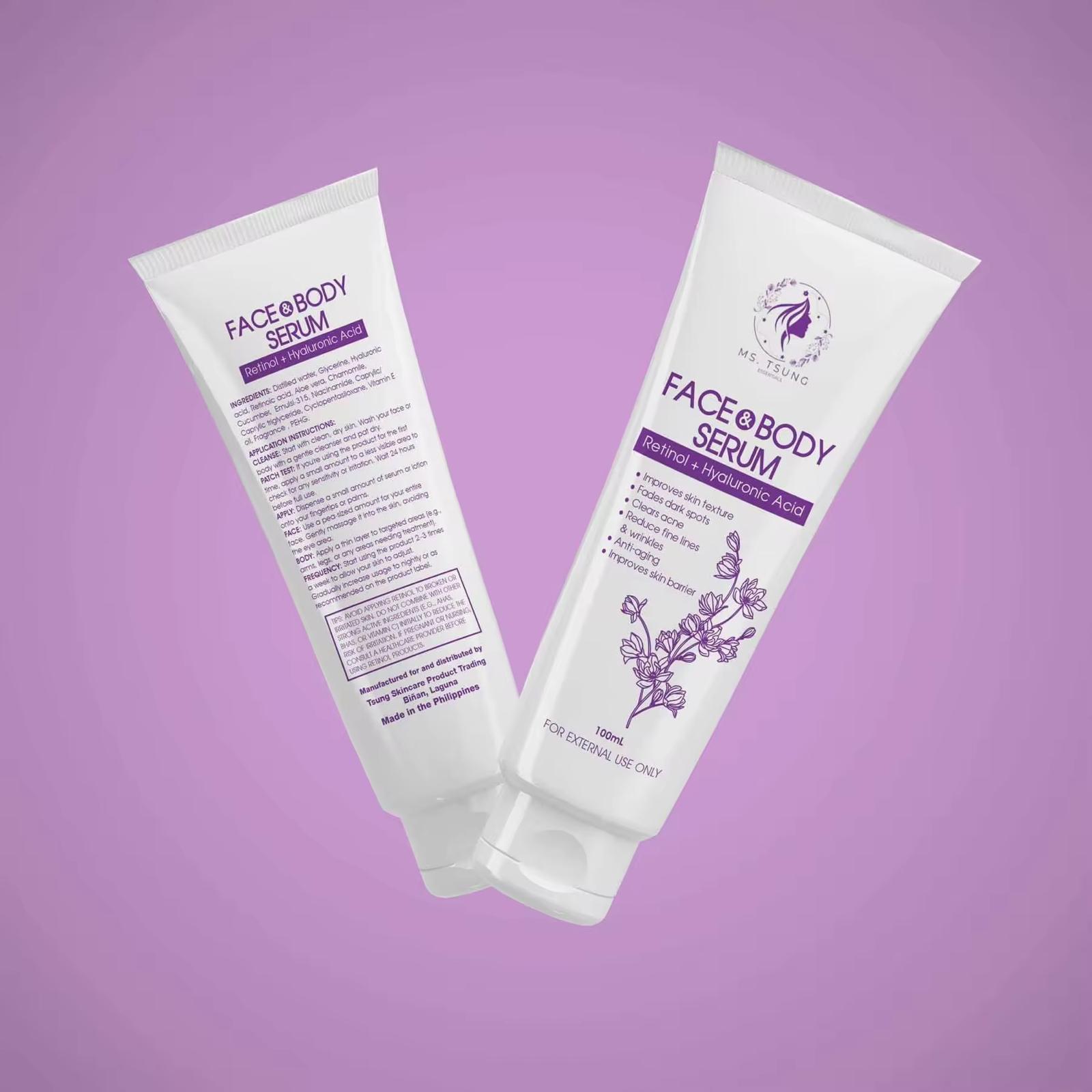Ms Tsung Face & Body Serum Retinol + Hyaluronic Acid 100ml